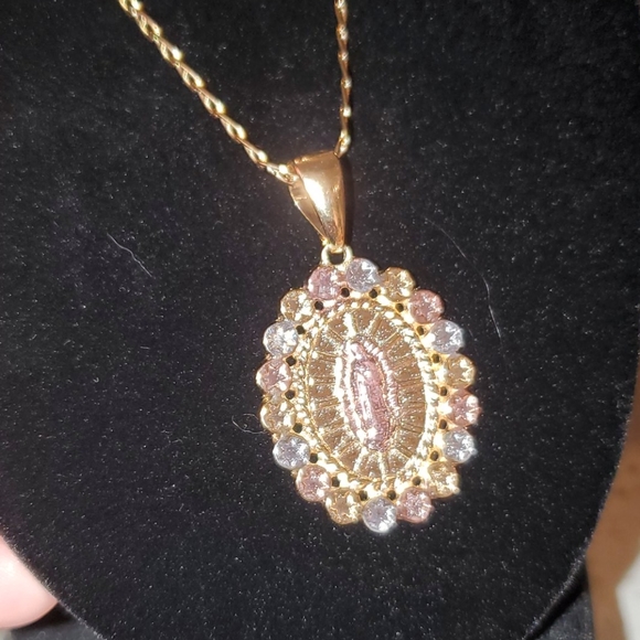 IItalian 18kt gold plated tricolor Guadelupe - Picture 4 of 10